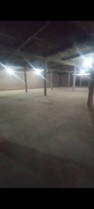 4 kanal covered commercial wear house for rent main multan road ka kareeb 6