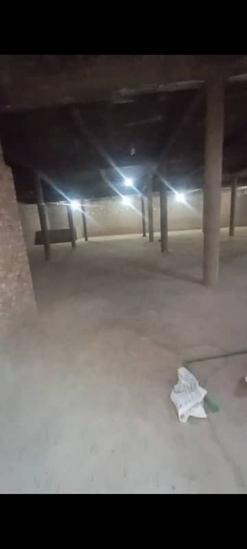 4 kanal covered commercial wear house for rent main multan road ka kareeb 7