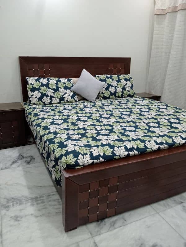 wooden bed for sale very good condition 0