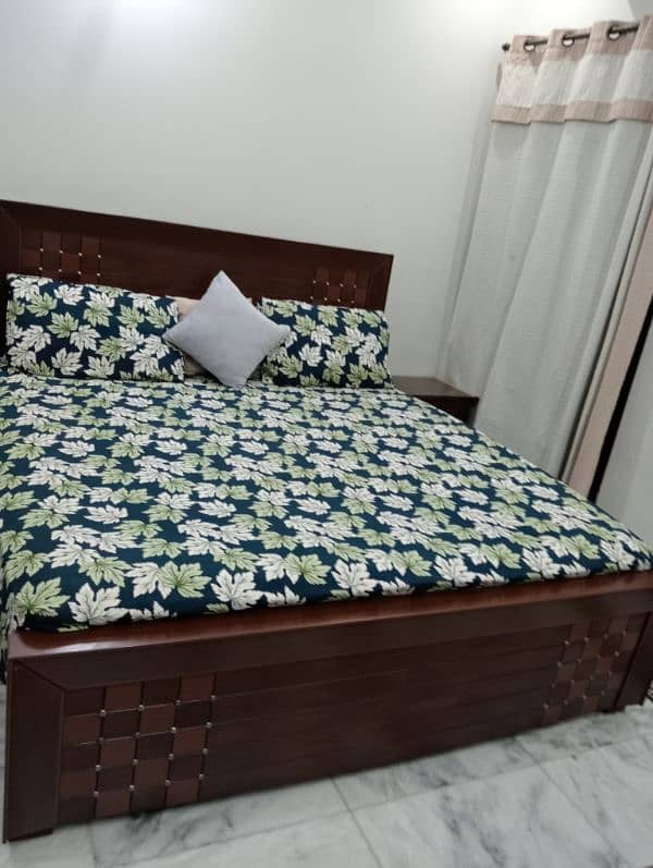 wooden bed for sale very good condition 2