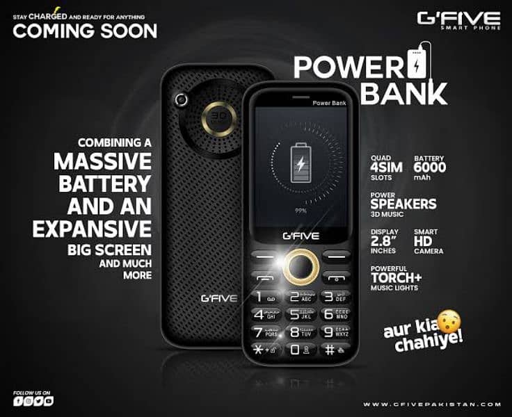 GFive Power BankPack 2