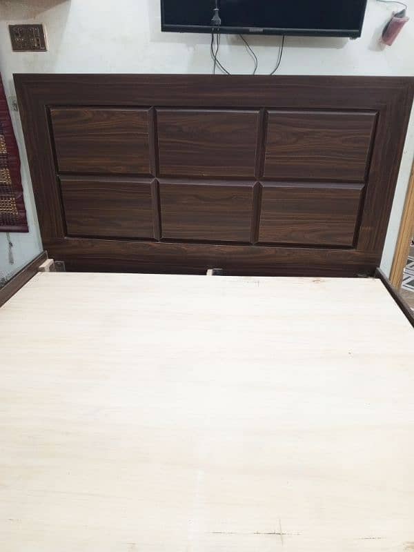 Bed for sale with Mattress (8inch) in good condition . (wooden) 2