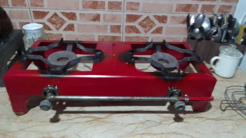 gas stove red colour 1