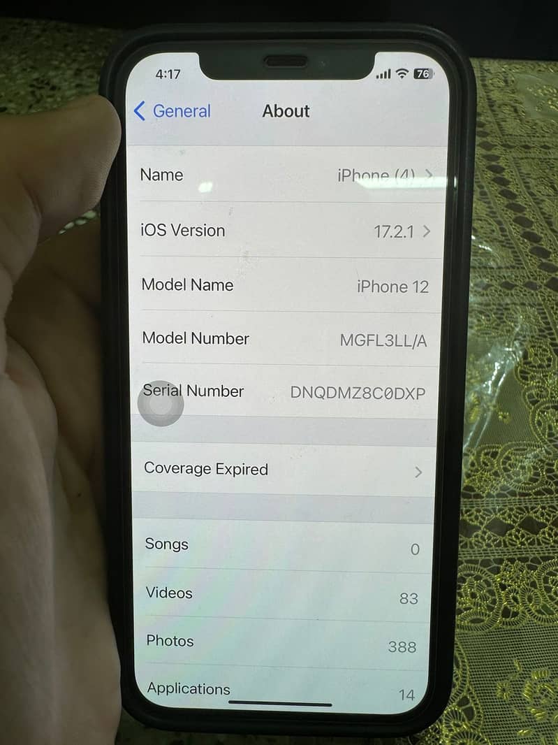 Iphone 12 pta approved 64 gb 10/8 condition dual approved only phone 1