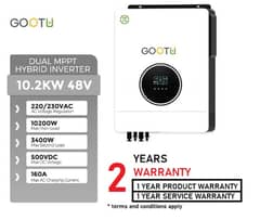 Solar inverter hybrid 10.2kw dual MPPT