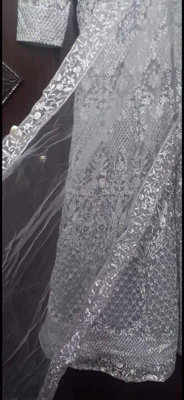 Lehenga & Silver maxi 8