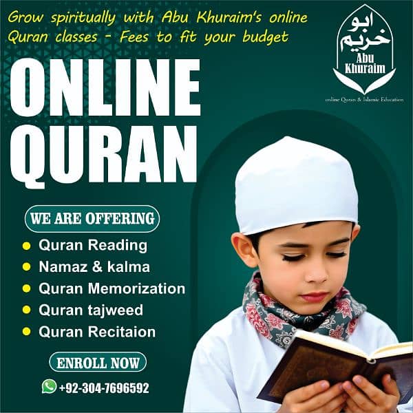 Online Quran Tutor | Quran Teacher | Quran Tuition Services Available 1