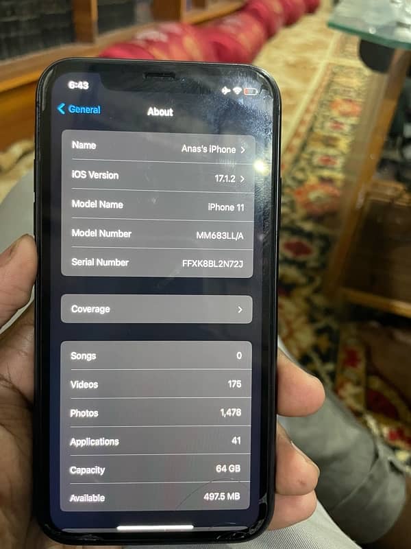 iphone 11 64 Gb Black  non pta factory unlock 10/10 cond 6