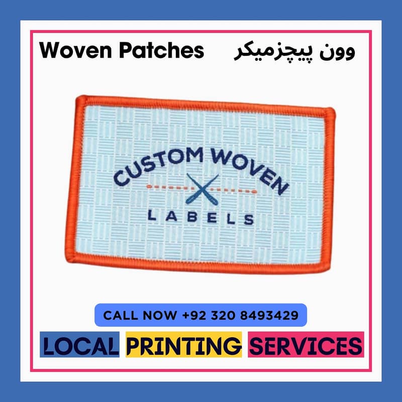 Custom woven patches | Embroided Waven Patches | Logo Patches Labels 5