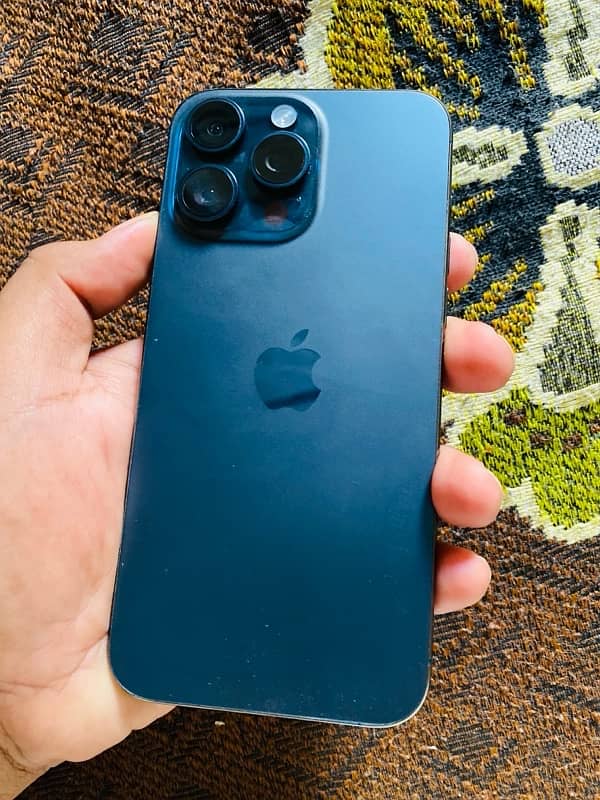 iPhone 15 pro max Non PTA jv 256gb Blue Titanium 0