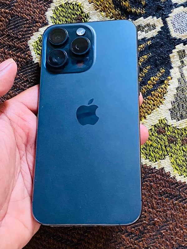 iPhone 15 pro max Non PTA jv 256gb Blue Titanium 2