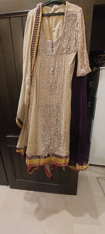 beautiful heavy formal long  shirt  with Dhaka pants and dupatta 3