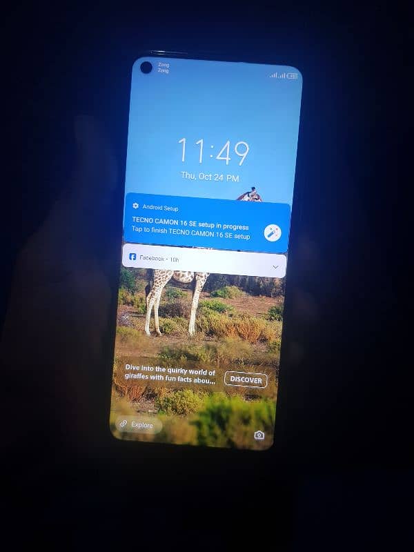 Tecno camon 16se 6 128gb Daba charger hai 5