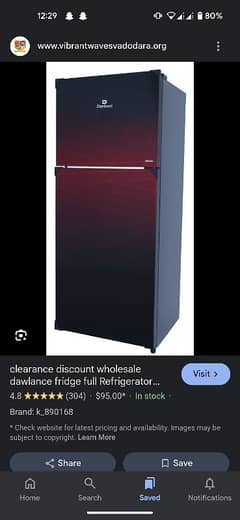 Dawlance avante 9178LF RED NOIR  INVERTER FRIDGE BOX PACK 0