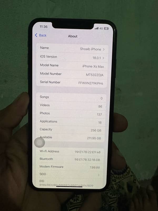 iPhone XS Max 10 x 10 condition original Mobile03224743504 5