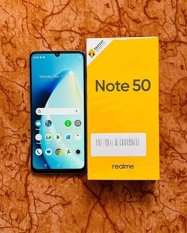 Realme Note 50 4Gb Ram 128Gb  memory  Pta Proved 5