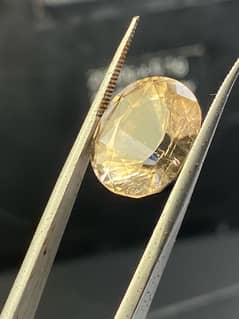 12+ carat natural topaz cut stone from kaltang Mine Mardan KPK