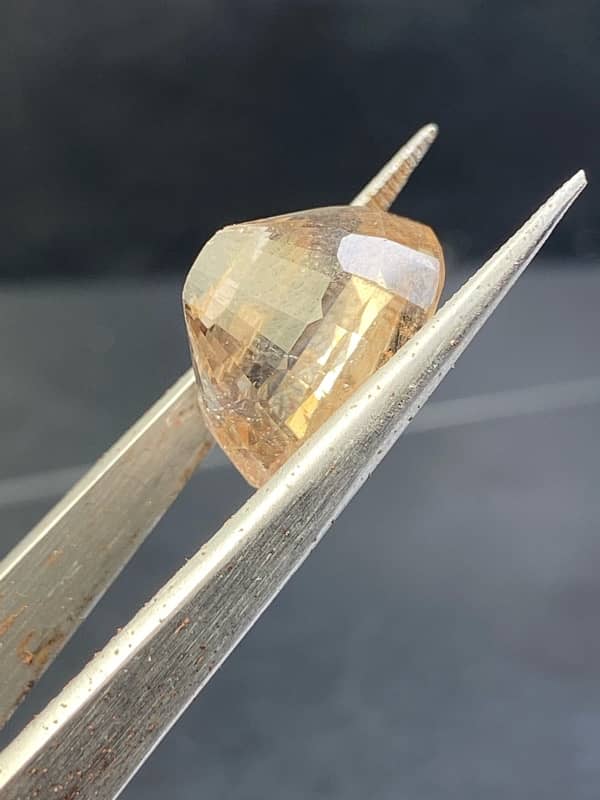 12+ carat natural topaz cut stone from kaltang Mine Mardan KPK 1