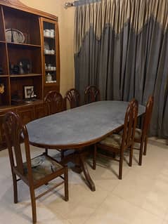 Dining table with 6 chairs