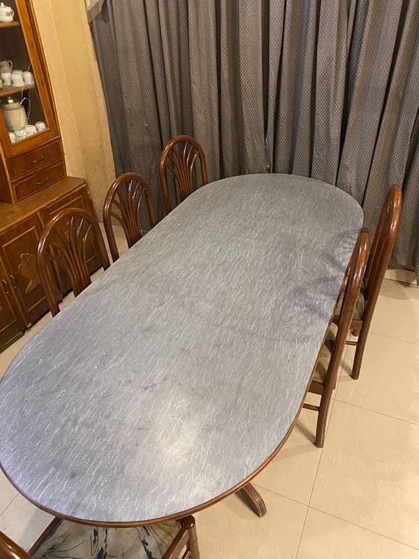 Dining table with 6 chairs 1