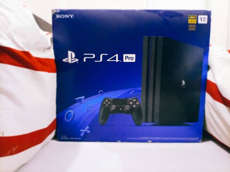 PS4 PRO Latest model With BoX almost new Condition Original Controller 1