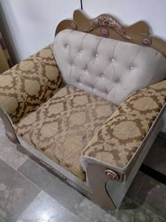 sofa set new condition handmade lasani wood total handmade urgent sale 0