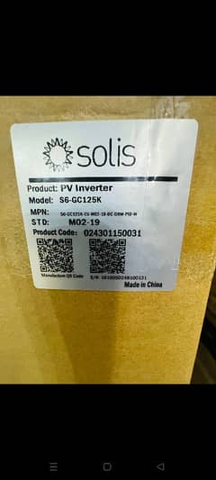 Solis 125kw Ongrid inverter