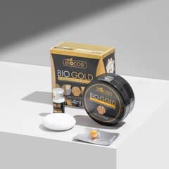 bio gold cream 4 in 1 with capsol,soap,seram,and cream