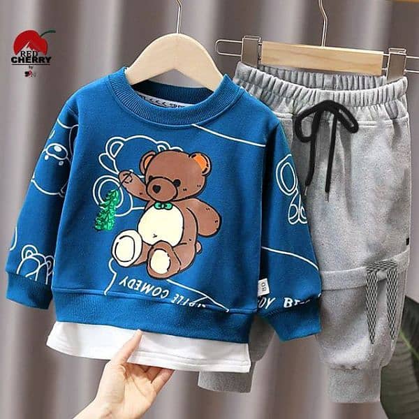 Bear printed track suit kids 2