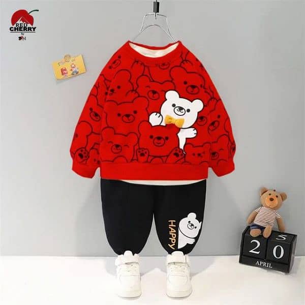 Bear printed track suit kids 3