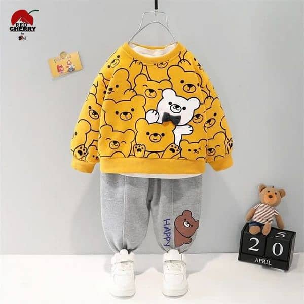 Bear printed track suit kids 6