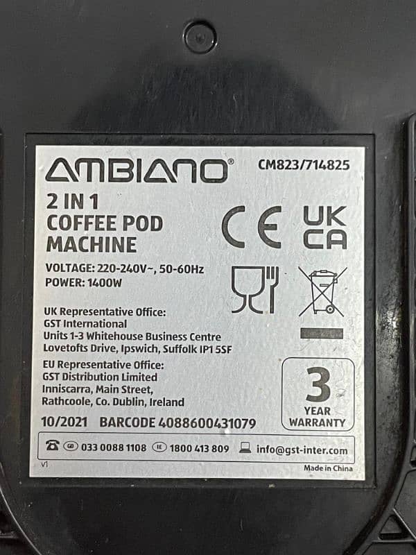 Ambiano 2 in 1 Pods Coffee Maker 9