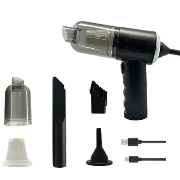 3 In 1 Car Portable Vacuum Cleaner Duster Blower Air Pump Wireless 4