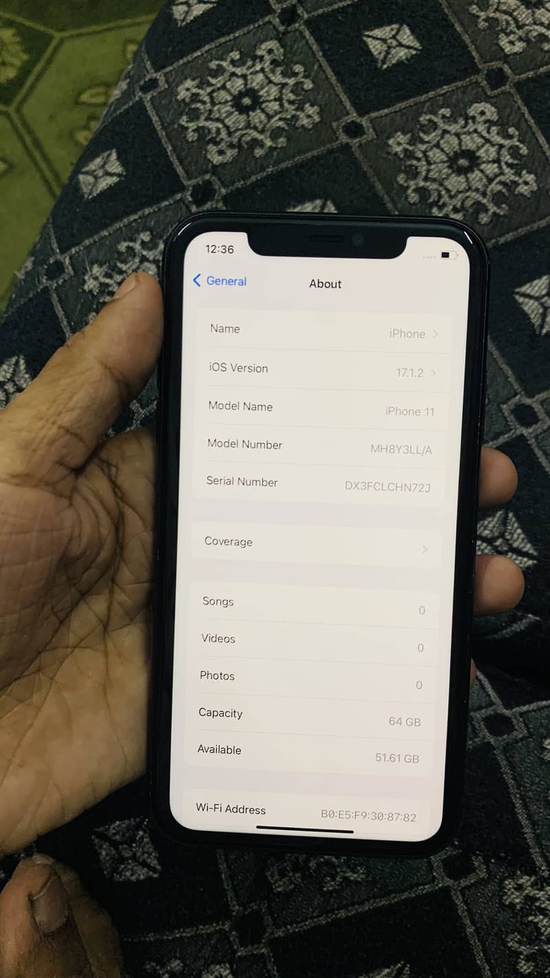 iphone 11 64Gb JV Non Active Black Color Faceid Oky 1