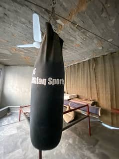 punching bag with gloves Akhlaq sports original