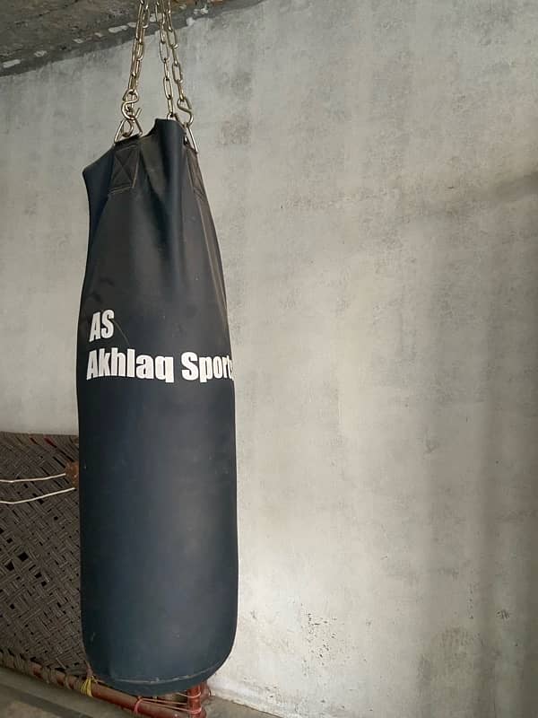 punching bag with gloves Akhlaq sports original 2