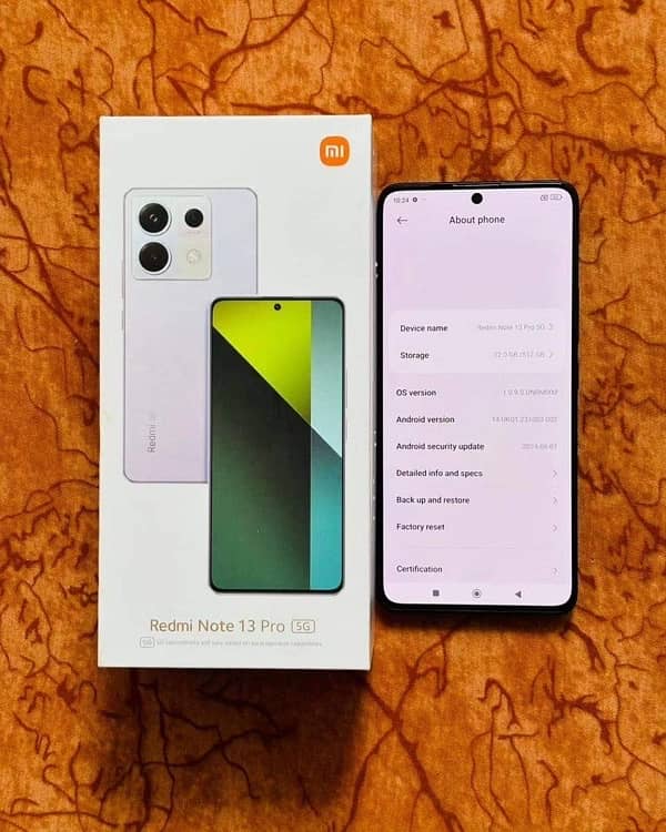 Redmi note 13 Pro 12Gb Ram 512Gb Ram memory  Pta Proved 4