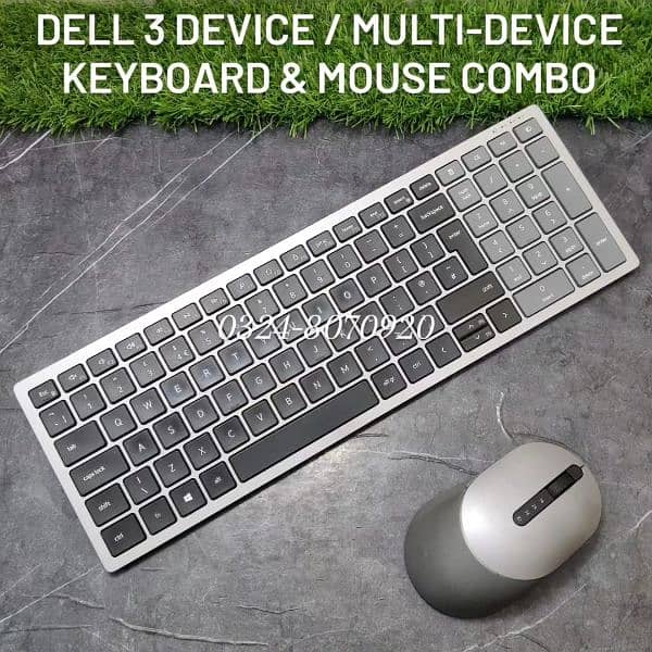 Dell Multidevice Keyboard & Mouse KB7120 KB7221 KB717 MS5320 WM527 2 3 1