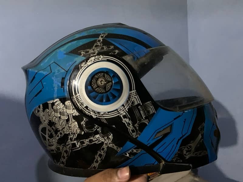 vector 3 in 1 flip up helmet double visor 6