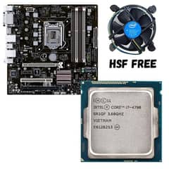 i7 4790 4th gen processor and Asus CS-B mother board