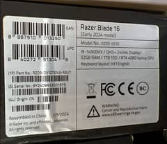 Razer Blade 16 Core i9 14th Gen (32Gb/01Tb) RTX 4080 OLED 240Hz. 0