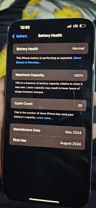 iPhone 15 Pro Max (physical+Esim) Non PTA, one month used only 1