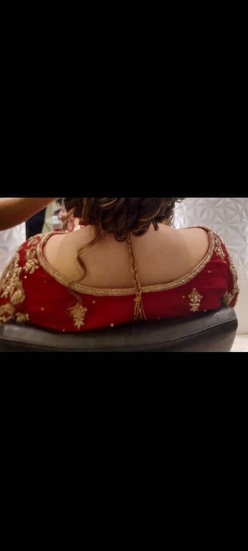 bridal maroon chiffon lehnga 6