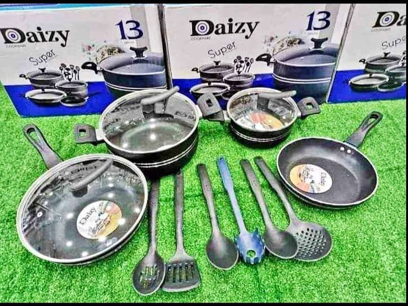 13Pcs Nonstick Cookware Set With FREE Kettle 2 Liter 1