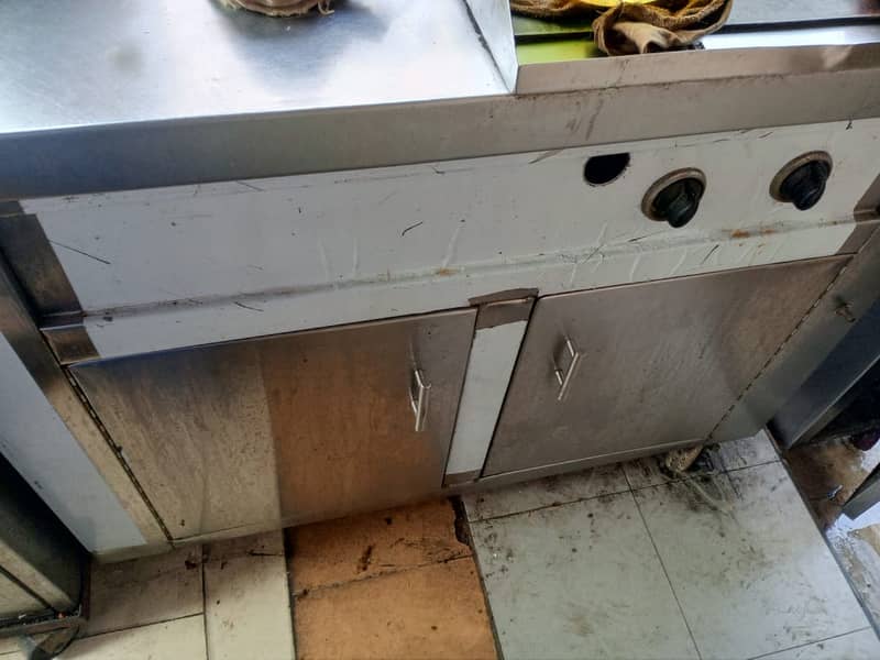 shawarma counter with hot plate 0