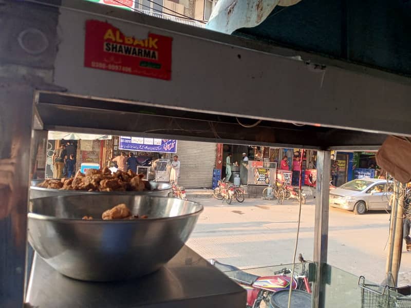 shawarma counter with hot plate 1