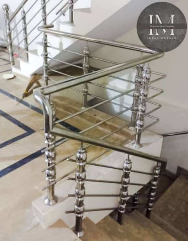 Stainless Steel, Railing, Glass railing, Grill, Stairs, Terrace, Fence 9