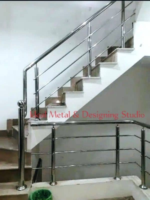 Stainless Steel, Railing, Glass railing, Grill, Stairs, Terrace, Fence 18