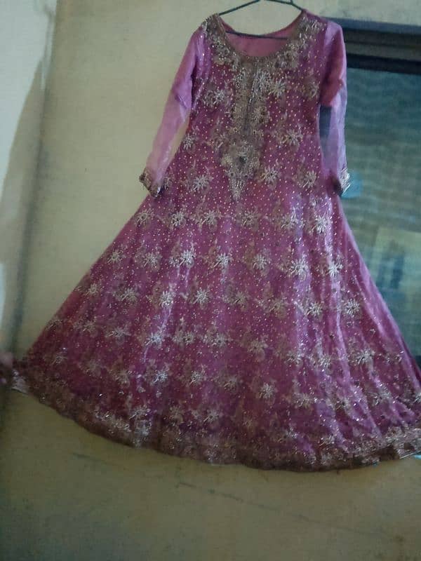 shafoon dress full heavy walima dress 0