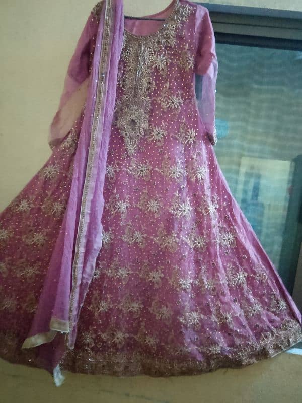 shafoon dress full heavy walima dress 1